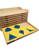 Детска игра Smart Baby - Монтесори геометричен шкаф