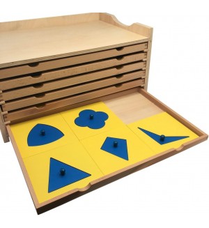 Детска игра Smart Baby - Монтесори геометричен шкаф