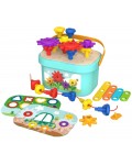 Детска игра Tooky Toy - Мозайка и конструктор в куфар, 49 части