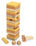 Детска игра Viga Toys PolarB - Дженга кула със зарове