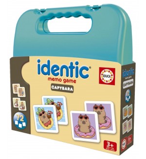 Детска игра за памет Educa - Identic с капибари, 72 карти