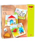 Детска игра за съвпадение и вгнездяване  Haba - Ферма