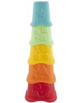 Детска играчка 2 в 1 Chicco  - Кула с чаши, 10 части