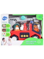 Детска играчка 2 в 1 Hola Toys - Музикална пожарна 