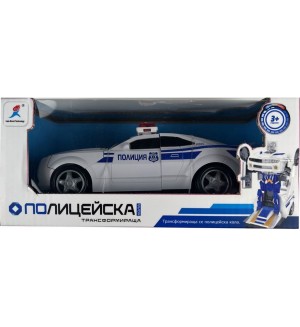 Детска играчка 2 в 1 Lezo Smart Technology - Трансформираща се полицейска кола Детска играчка 2 в 1 Lezo Smart Technology - Трансформираща се полицейска кола