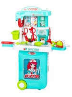 Детска играчка  3 в 1 Chipolino - Лекарски комплект с куфарче и масичка