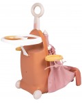 Детска играчка 3 в 1 Smoby Baby Nurse - Куфар-количка за кукли, с 6 аксесоара