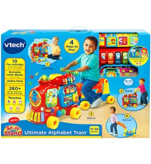Детска играчка 4 в 1 Vtech - Интерактивен влак