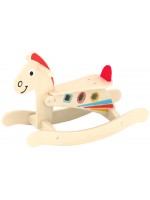 Детска играчка Acool Toy - Конче-люлка с колелца и сортер