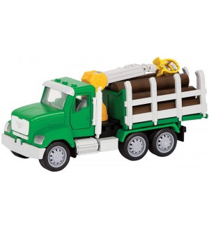 Детска играчка Battat Driven - Мини камион за дърводобив