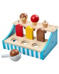 Детска играчка Bigjigs - Дървена стойка със сладолед