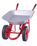 Детска играчка Bigjigs - Ръчна количка, червена 