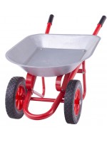 Детска играчка Bigjigs - Ръчна количка, червена 