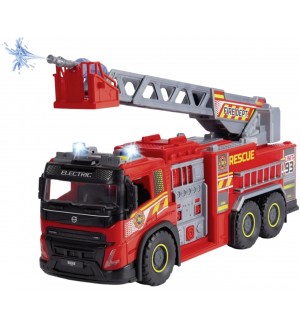 Детска играчка Dickie Toys - Голям пожарен камион, със звук и светлина, 57 cm