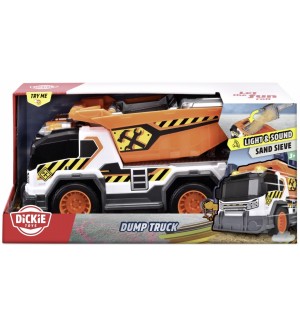 Детска играчка Dickie Toys - Самосвал, със звуци и светлини, 30 cm