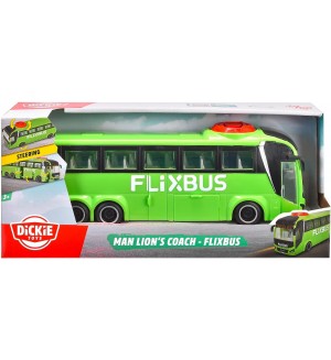 Детска играчка Dickie Toys - Туристически автобус MAN Lion's Coach Flixbus