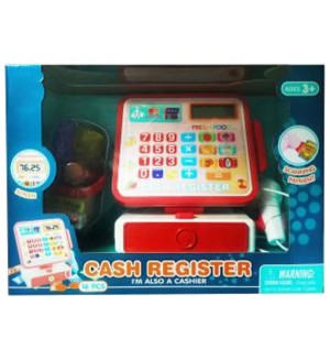 Детска играчка Felyx Toys - Касов апарат с четец и кошница Детска играчка Felyx Toys - Касов апарат с четец и кошница