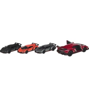 Детска играчка Goki - Метална количка Lamborghini Veneno, асортимент