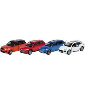 Детска играчка Goki - Метална количка SUV, асортимент
