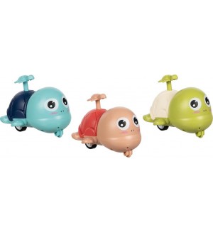 Детска играчка Goki - Натисни костенурката, асортимент