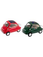 Детска играчка Goki - Полицейска кола и пожарна BMW Isetta, 1:26, асротимент