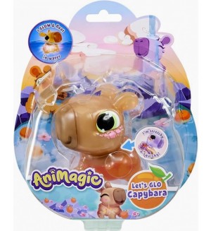 Детска играчка Goliath Animagic - Блестяща Капибара, кафява