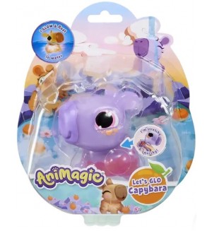 Детска играчка Goliath Animagic - Блестяща Капибара, лилава