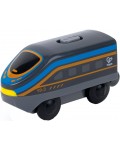Детска играчка HaPe International - Междуградски локомотив с батерия, черен