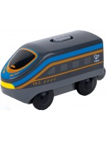Детска играчка HaPe International - Междуградски локомотив с батерия, черен
