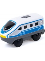 Детска играчка HaPe International - Междуградски локомотив с батерия, син