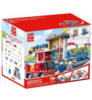 Детска играчка Hape - Служба за спешни случаи Детска играчка Hape - Служба за спешни случаи