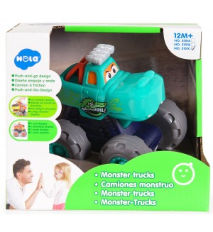 Детска играчка Hola Toys - Чудовищен камион, Крокодил