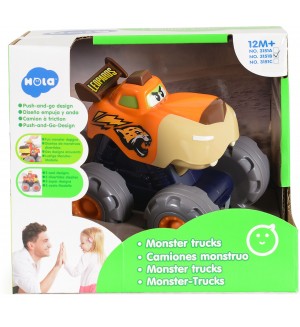 Детска играчка Hola Toys - Чудовищен камион, Леопард