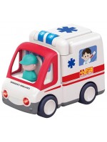 Детска играчка Hola Toys - Линейка, със звук и светлина