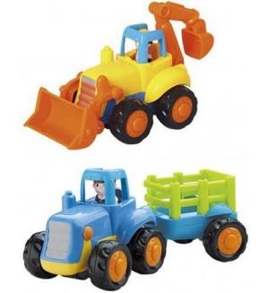 Детска играчка Hola Toys - Трактор или багер, асортимент