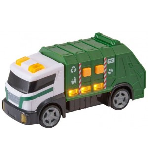 Детска играчка HTI Teamsterz - Боклучийски камион със звук и светлина