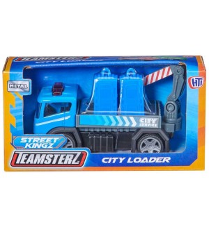 Детска играчка HTI Teamsterz - Товарен камион, 10 cm, син