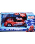 Детска играчка Jada Toys - Кола Marvel Light Hero Spider-Man, 1:32