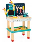 Детска играчка Janod Brico Kids - Голям работен тезгях, робот