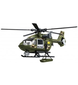 Детска играчка Jin Jia Toys - Военен хеликоптер със звук и светлина