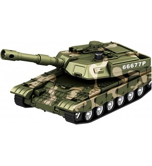 Детска играчка Jin Jia Toys  - Военен танк, със звукови и светлинни ефекти