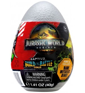 Детска играчка Jurassic World - Динозавърско Яйце със слайм и 8 изненади, асортимент