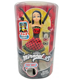 Детска играчка Калинката и Котарака Miraculous - Кукла с геройско преобразяване