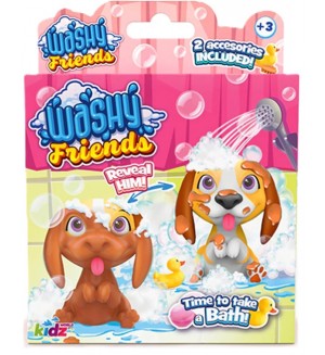 Детска играчка Kidz World Washy Friends - Кално кученце за къпане, Beagle