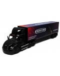 Детска играчка Kinsmart - Метален камион Freightliner eCascadia с контейнер, 1:62, черен
