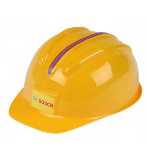 Детска играчка Klein - Строителна каска Bosch, жълта