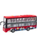 Детска играчка Lean Toys - Двуетажен автобус, 1:16