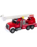 Детска играчка Lean Toys - Пожарна с подвижна стълба, 30 cm