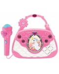 Детска играчка Lexibook - Електронна караоке чанта Unicorn, с микрофон