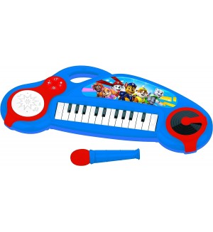 Детска играчка Lexibook - Електронно пиано Paw Patrol, с микрофон